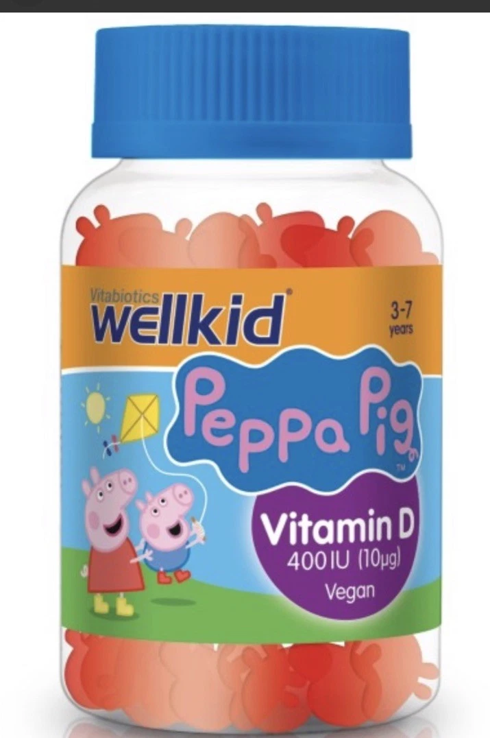 Wellkid Peppa Pig Vitamin D - 30 Soft Jellies Wellkid Peppa Pig Vitamin D - 30 Soft Jellies